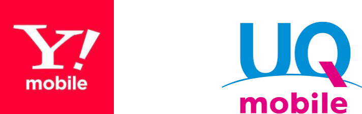 ワイモバイルとUQモバイルのロゴ