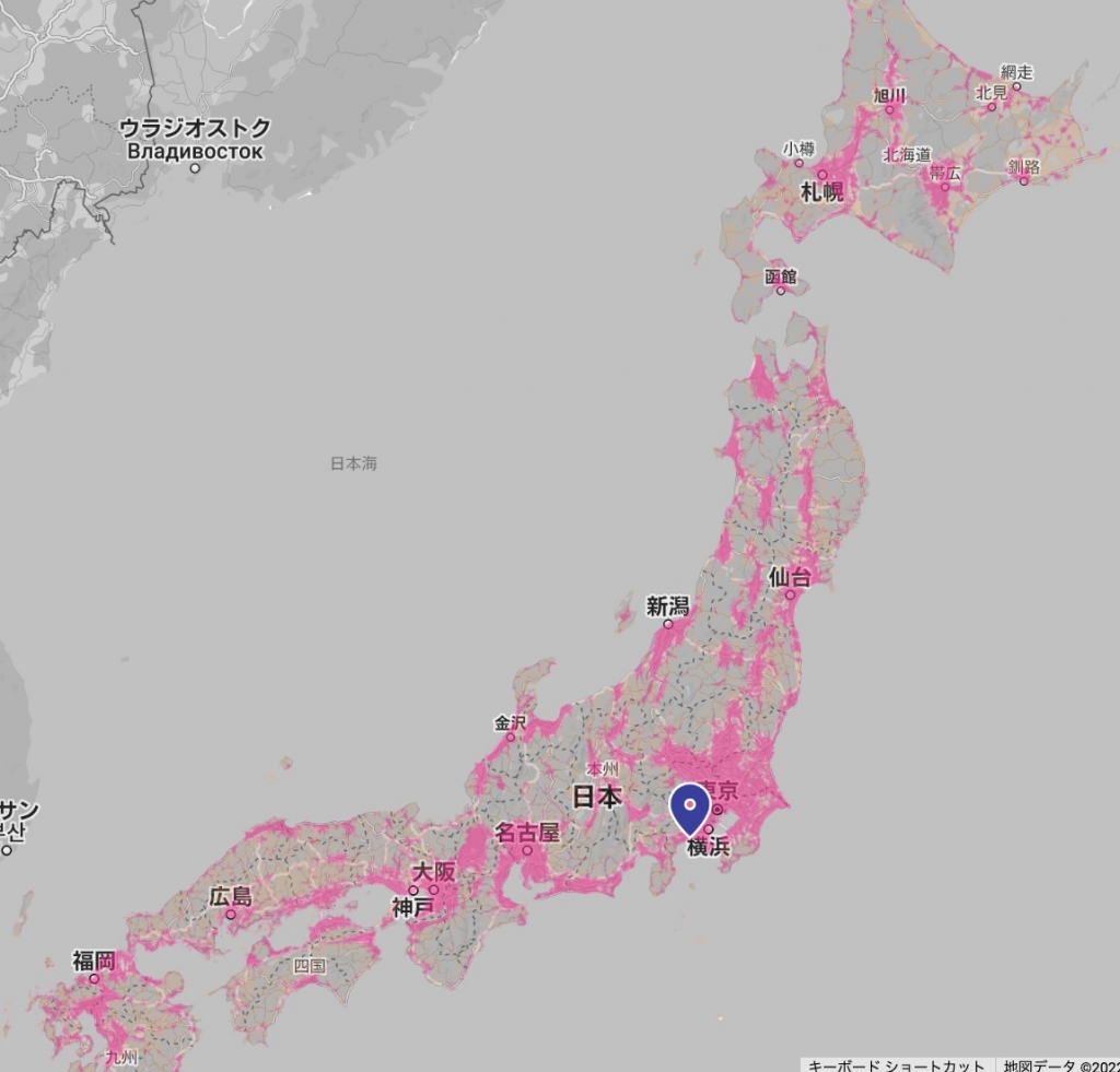 楽天モバイルのエリア