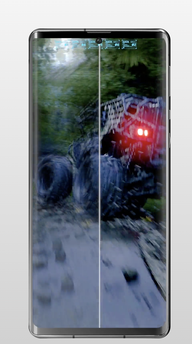 AQUOS R6エッジディスプレイの正面画像