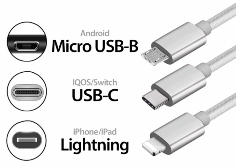 タイプC micro USB ライトニングケーブル