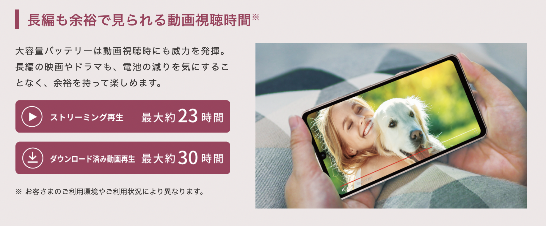 アクオスセンス7長持ちバッテリー