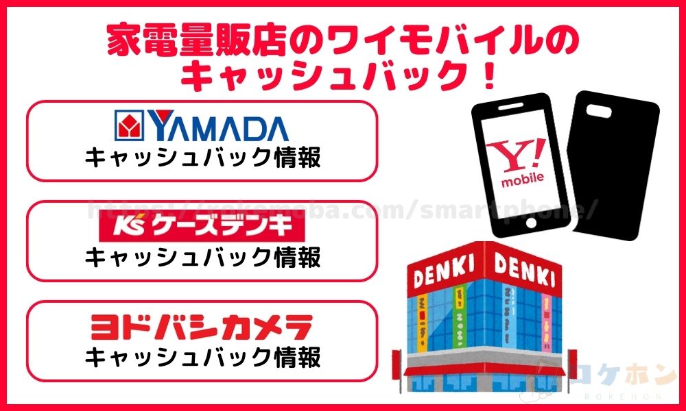 ワイモバイル 家電量販店のキャッシュバック