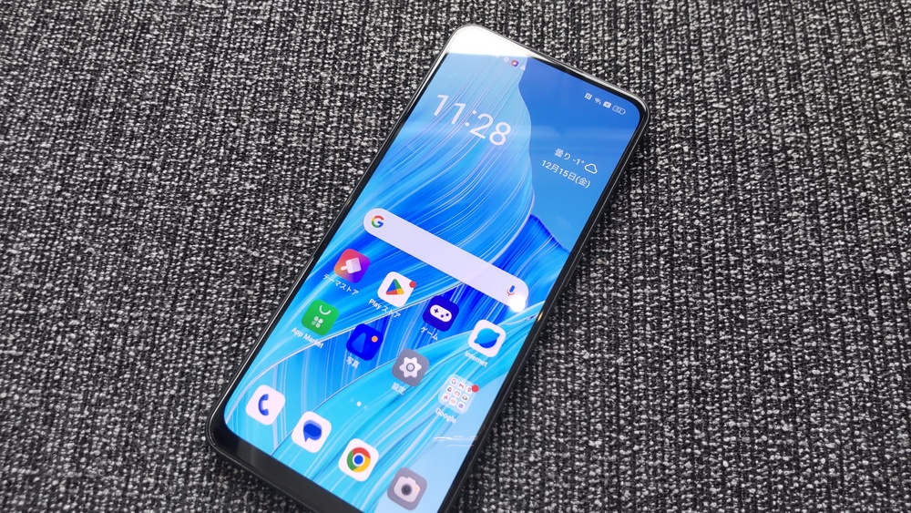 OPPO Reno9 A ホーム画面
