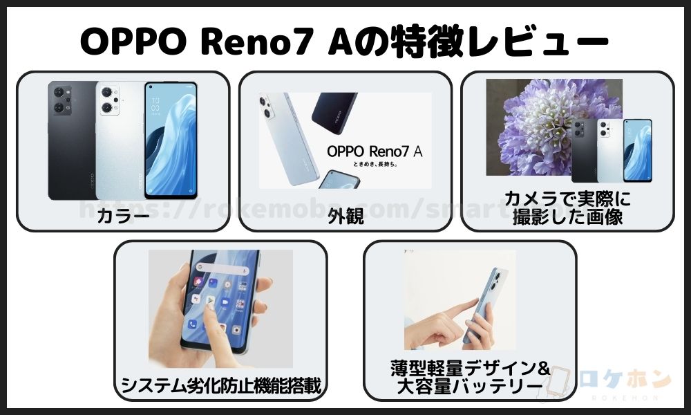 OPPO Reno7 Aの特徴レビュー