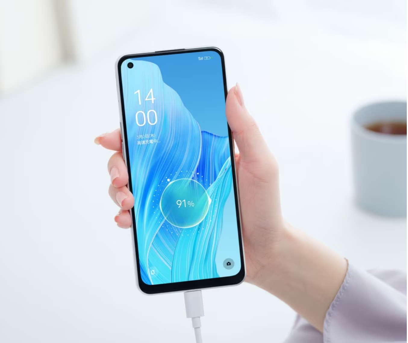 OPPO Reno9 Aのバッテリー紹介