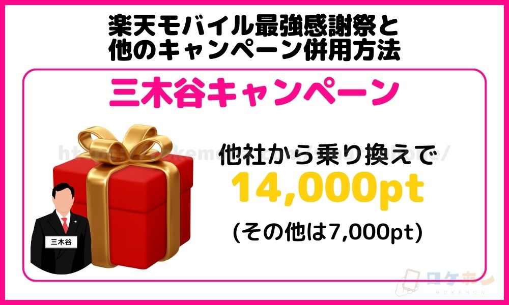 楽天モバイル最強感謝祭と他のキャンペーン併用方法