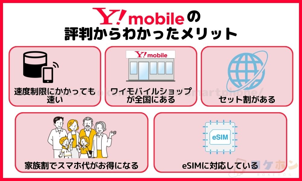 ワイモバイルの評判からわかったメリット