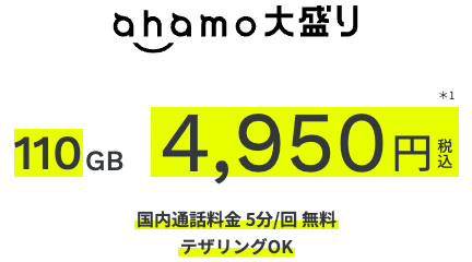 ahamo 国内通話 5分無料 オプション