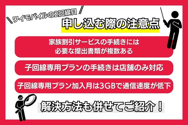 ワイモバイル 申し込み 注意点