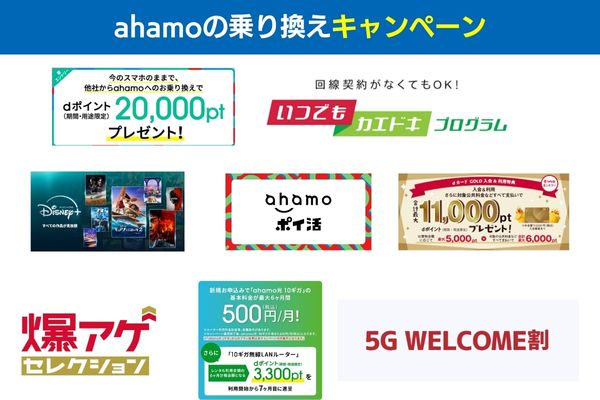 ahamoの乗り換えキャンペーン