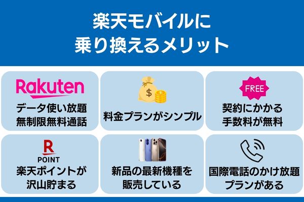 iijmio から 楽天モバイル 乗り換え メリット