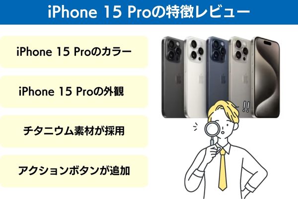 iPhone 15 Proの特徴レビュー