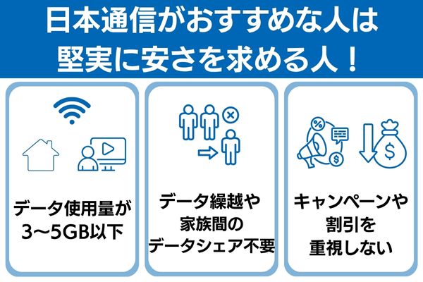 日本通信は堅実に安さを求める人におすすめ