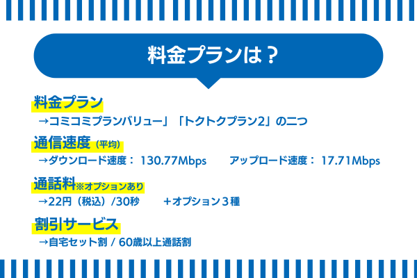 UQモバイルの料金プランについて