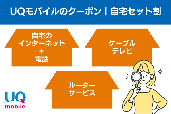 UQモバイルのクーポン｜自宅セット割