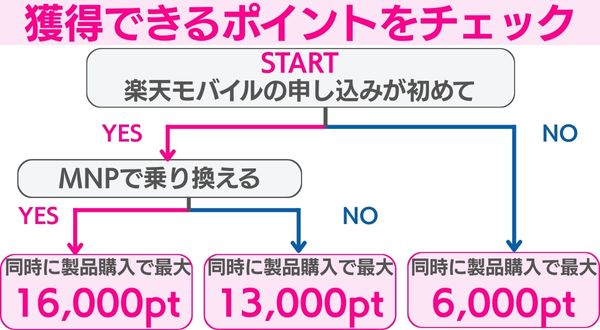 獲得できるポイントチェック
