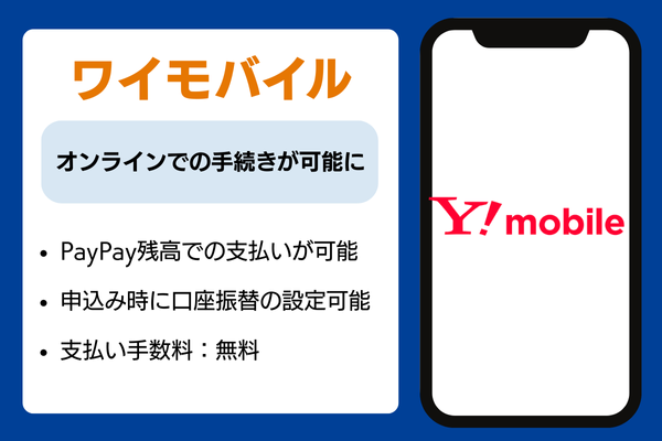 ワイモバイル　口座振替説明画像
