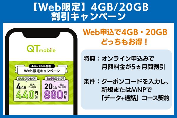 QTモバイル キャンペーン オトクッテ割