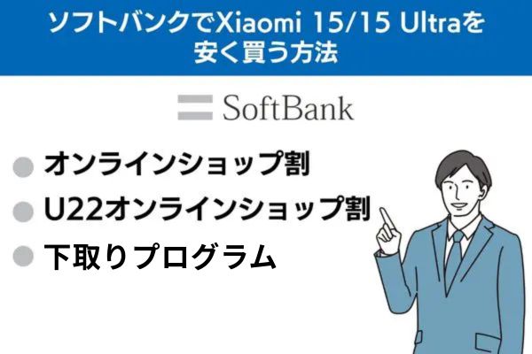 ソフトバンクでXiaomi 15/15 Ultraを安く買う方法