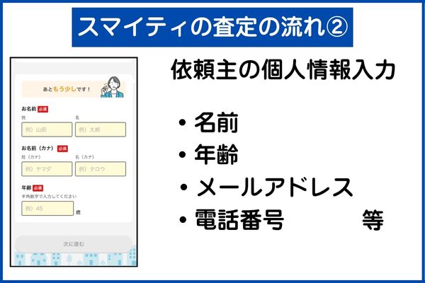 スマイティの査定の流れ②