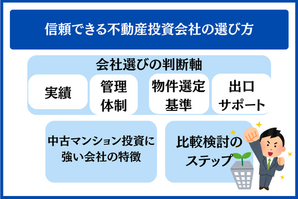 信頼できる不動産投資会社の選び方