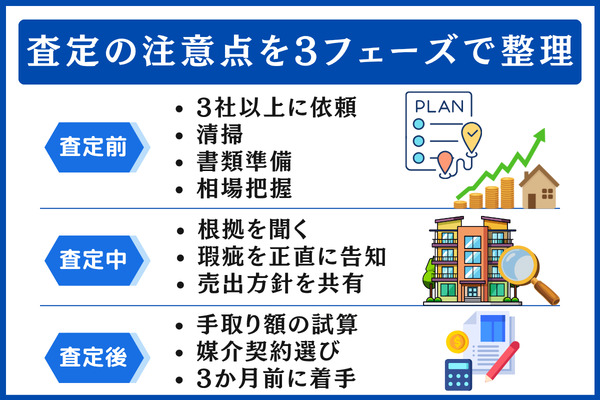 マンション査定で必ず守りたい10の注意点【査定前・査定中・査定後】