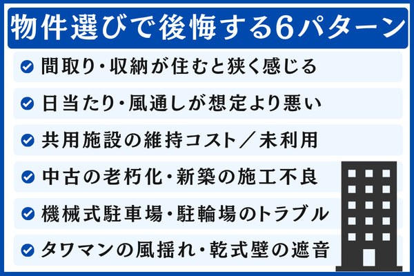 【物件選び】間取り・日当たり・設備で後悔する6パターンと対策
