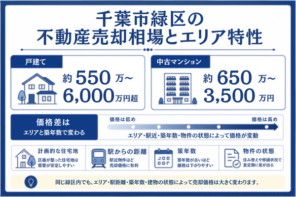 千葉市緑区の不動産売却相場とエリア特性