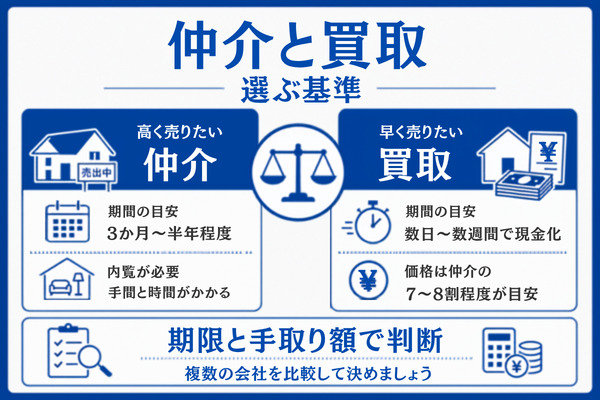 江戸川区の売却は仲介と買取どっちがいい?選ぶ基準