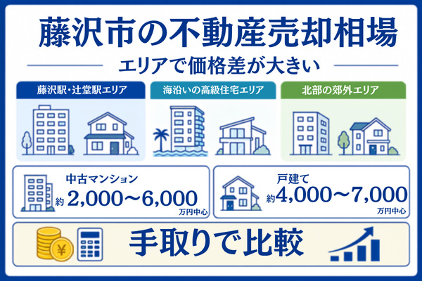 【エリア別】藤沢市の不動産売却相場(2026年最新)