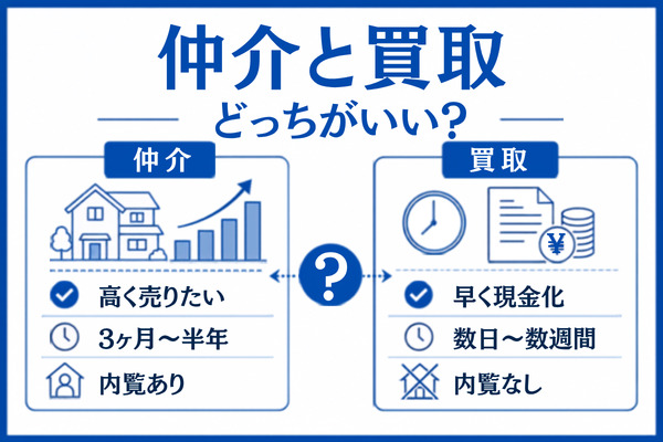 福岡の売却は仲介と買取どっちがいい?選ぶ基準