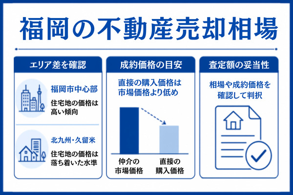 【エリア別】福岡の不動産売却相場(2026年最新)