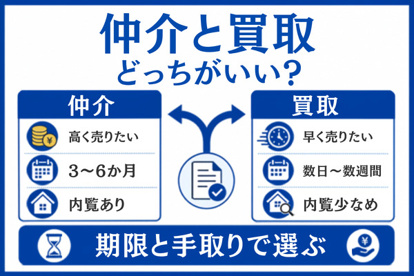 八王子市の売却は仲介と買取どっちがいい?選ぶ基準