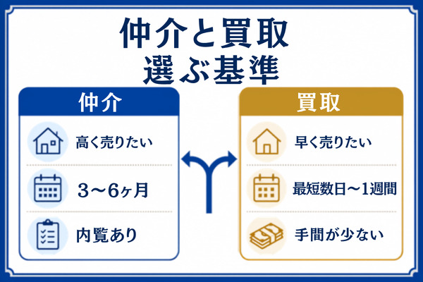 武蔵野市の売却は仲介と買取どっちがいい?選ぶ基準