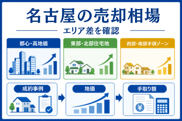 【エリア別】名古屋の不動産売却相場(2026年最新)