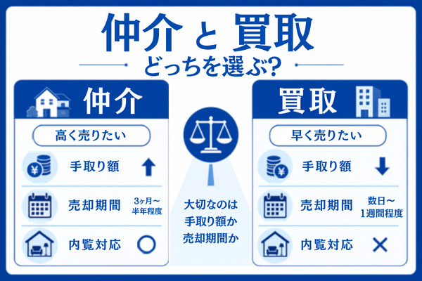 川崎市中原区の売却は仲介と買取どっちがいい?選ぶ基準