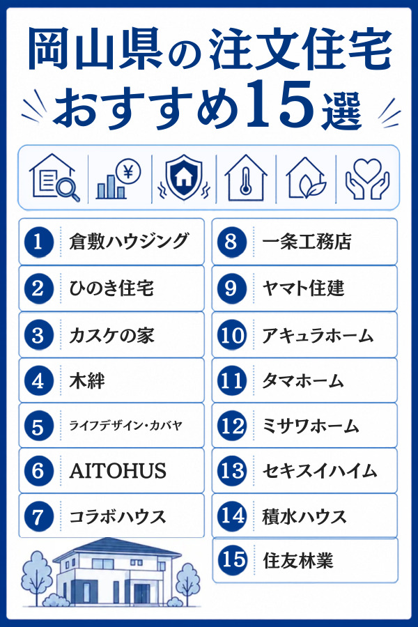 岡山県の注文住宅おすすめ15選