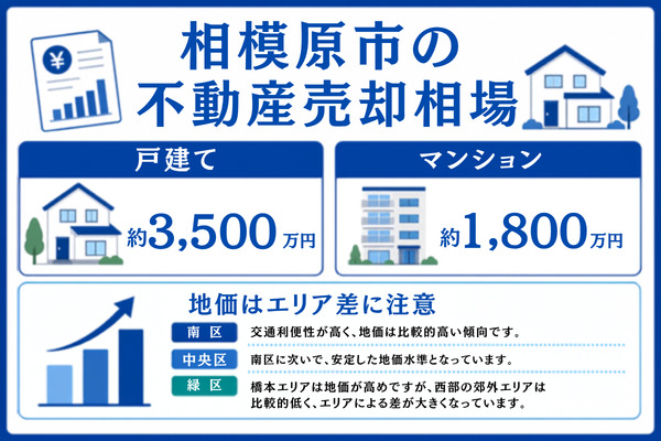 【エリア別】相模原市の不動産売却相場(2026年最新)