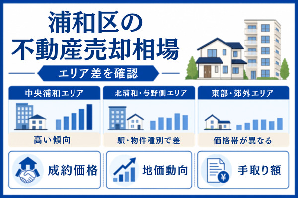 【エリア別】さいたま市浦和区の不動産売却相場(2026年最新)