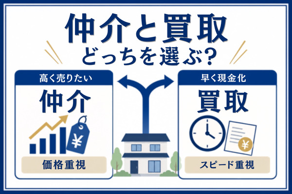 立川市の売却は仲介と買取どっちがいい?選ぶ基準