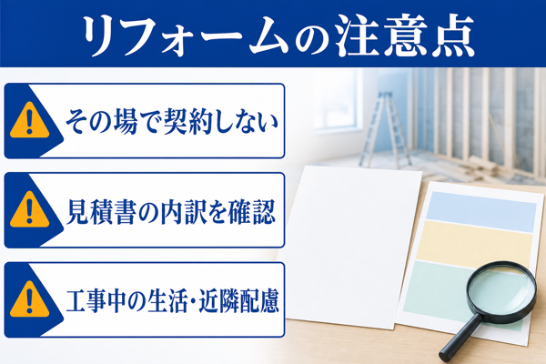 調布市のリフォームで注意したいこと