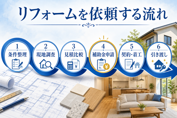 調布市でリフォームを依頼する流れ