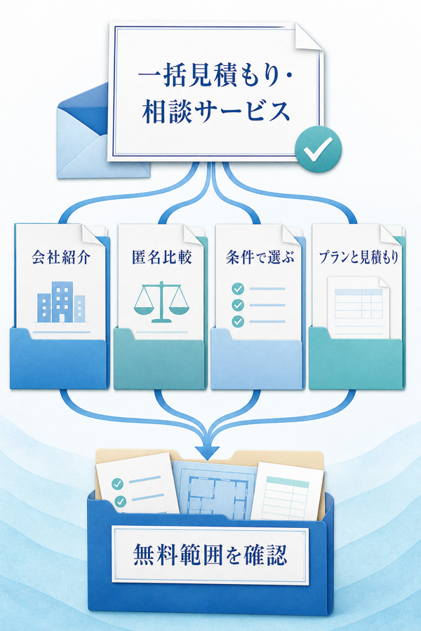 リフォーム会社を自分で探せないときの一括見積もり・相談サービス