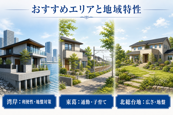 千葉県で注文住宅を建てるのにおすすめのエリアと地域特性