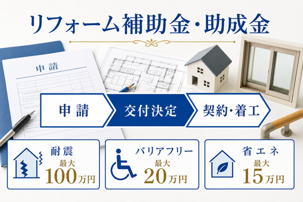 八王子市のリフォームで使える補助金・助成金の全体像
