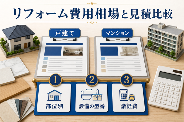 東京のリフォーム費用相場と見積もりの比べ方