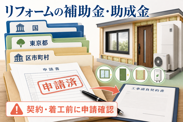 東京都で使えるリフォームの補助金・助成金