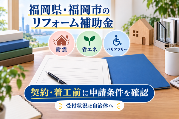 福岡県・福岡市で使えるリフォームの補助金・助成金