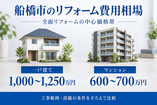 船橋市のリフォーム費用相場