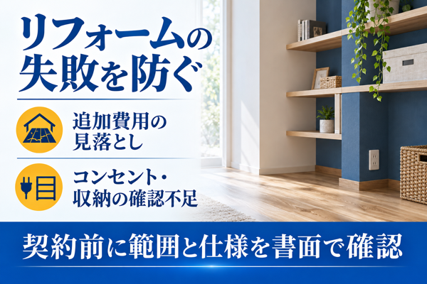 船橋市のリフォームでよくある失敗例と注意点